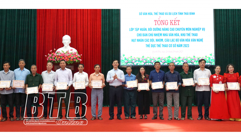 Thái Bình: Bồi dưỡng nâng cao nghiệp vụ cho 400 cán bộ văn hóa cơ sở