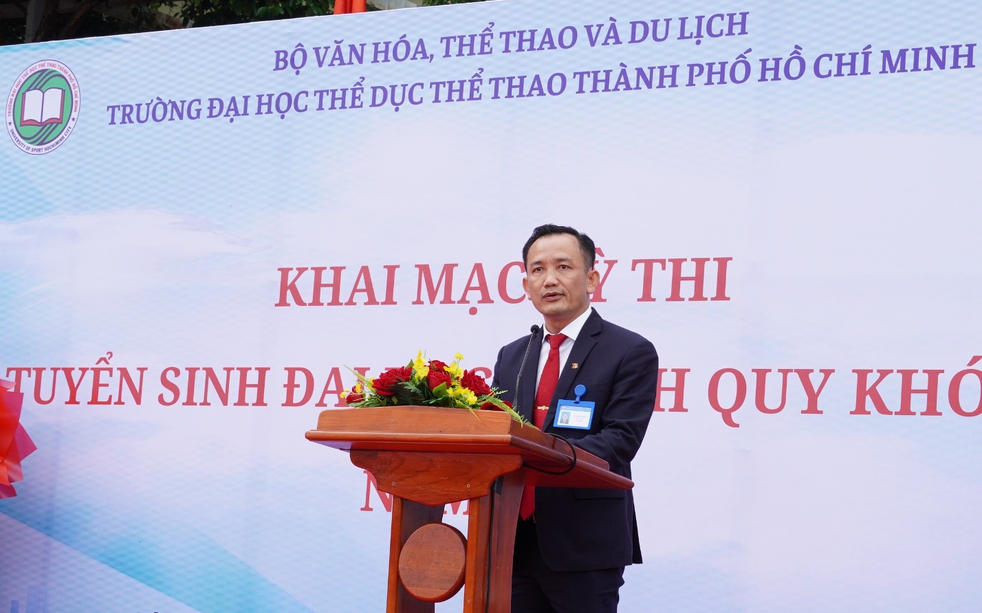 Trường Đại học Thể dục thể thao TPHCM tổ chức khai mạc kỳ thi tuyển sinh Đại học chính quy khóa 47 năm 2024.