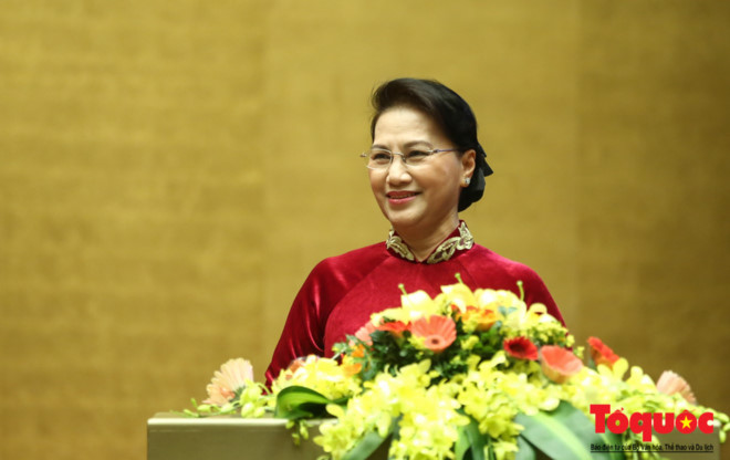 Chủ tịch Quốc hội Nguyễn Thị Kim Ngân gặp gỡ đội tuyển U23 Việt Nam