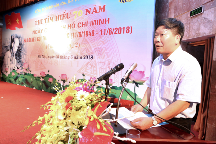 Những hình ảnh trong cuộc thi Tìm hiểu 70 năm ngày Chủ tịch Hồ Chí Minh kêu gọi thi đua ái quốc