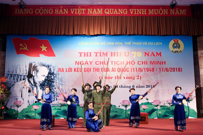Những hình ảnh trong cuộc thi Tìm hiểu 70 năm ngày Chủ tịch Hồ Chí Minh kêu gọi thi đua ái quốc