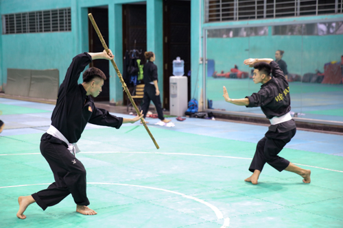 Hình ảnh các VĐV Pencak silat nỗ lực tập luyện trước ngày ASIAD 2018 khởi tranh