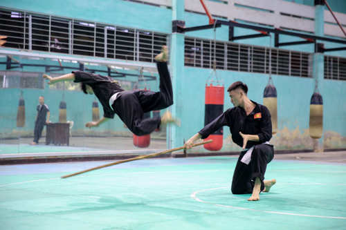 Hình ảnh các VĐV Pencak silat nỗ lực tập luyện trước ngày ASIAD 2018 khởi tranh