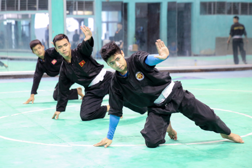 Hình ảnh các VĐV Pencak silat nỗ lực tập luyện trước ngày ASIAD 2018 khởi tranh