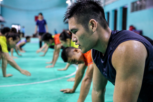 Hình ảnh các VĐV Pencak silat nỗ lực tập luyện trước ngày ASIAD 2018 khởi tranh