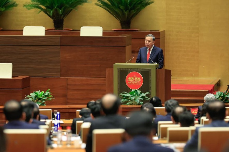 Toàn văn Phát biểu chỉ đạo của Tổng Bí thư Tô Lâm tại Hội nghị toàn quốc nghiên cứu, học tập, quán triệt và triển khai thực hiện Nghị quyết Đại hội XIV của Đảng - Ảnh 3.