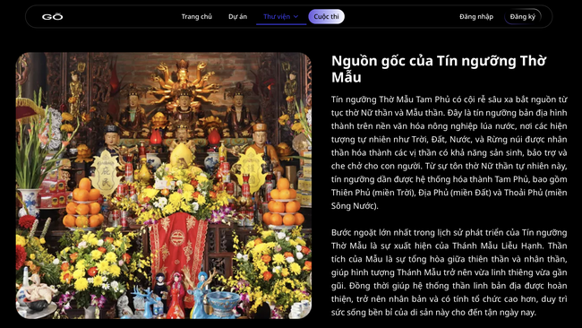 Người trẻ khởi xướng dự án số hóa và quảng bá Tín ngưỡng thờ Mẫu Tam phủ - Ảnh 2.