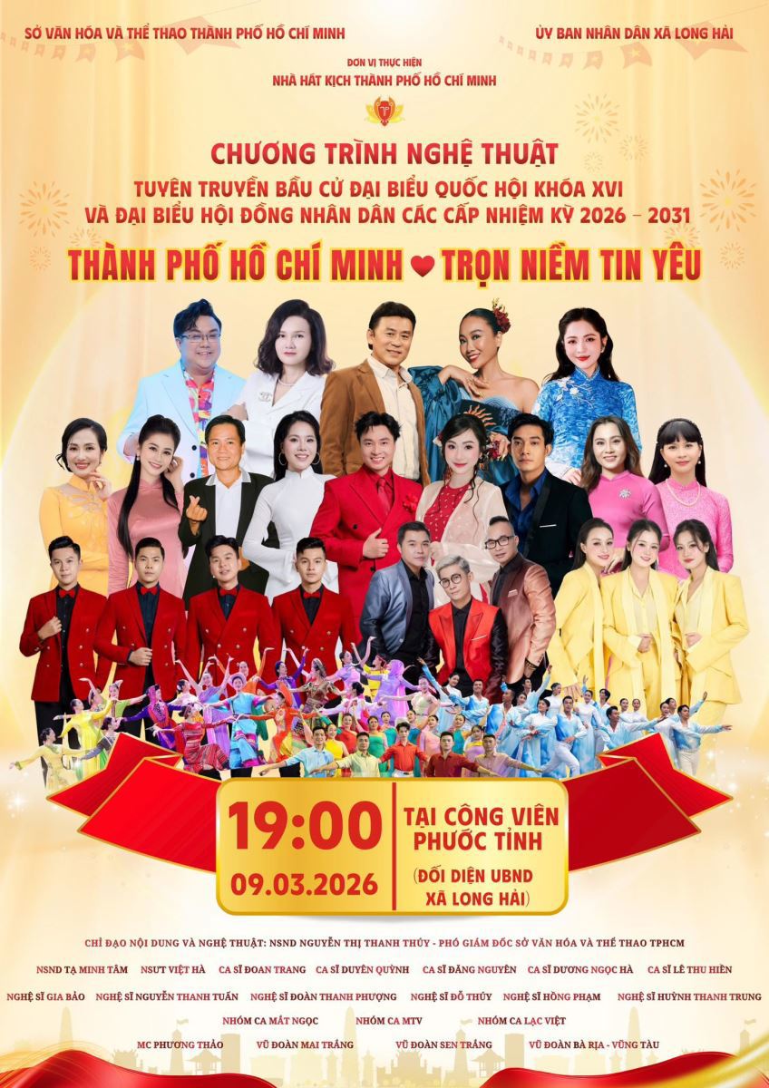 TP Hồ Chí Minh: Chuỗi chương trình nghệ thuật đặc sắc tuyên truyền bầu cử