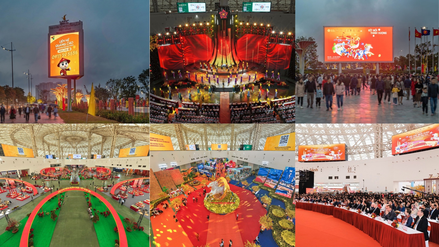 VINAMA khai thác độc quyền hệ thống màn hình LED tại Trung tâm Triển lãm Quốc gia - Ảnh 1.