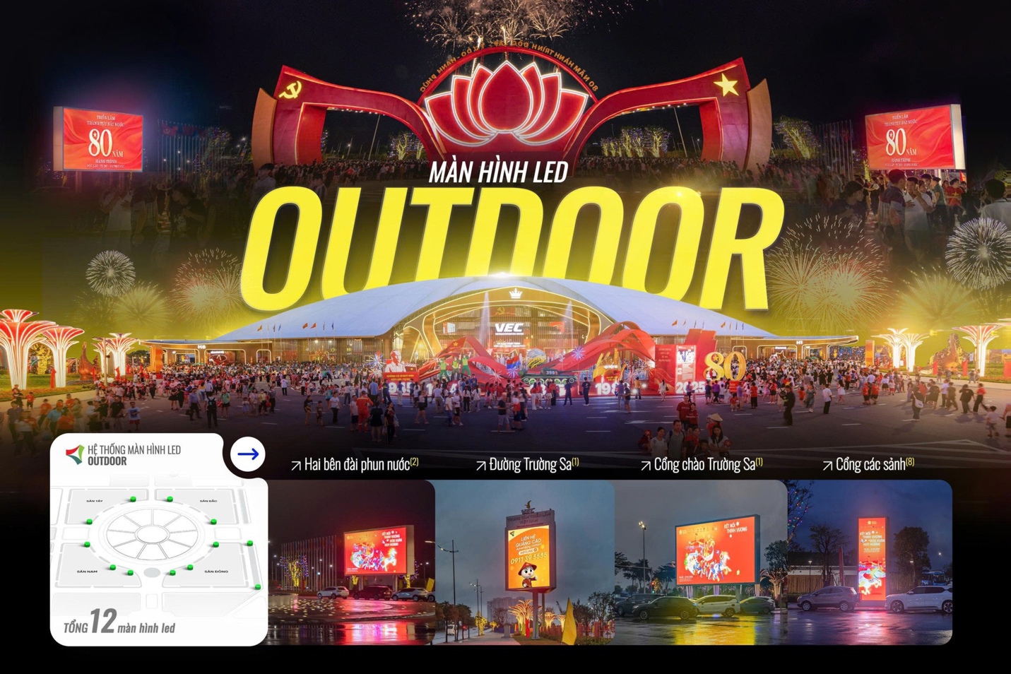VINAMA khai thác độc quyền hệ thống màn hình LED tại Trung tâm Triển lãm Quốc gia - Ảnh 4.