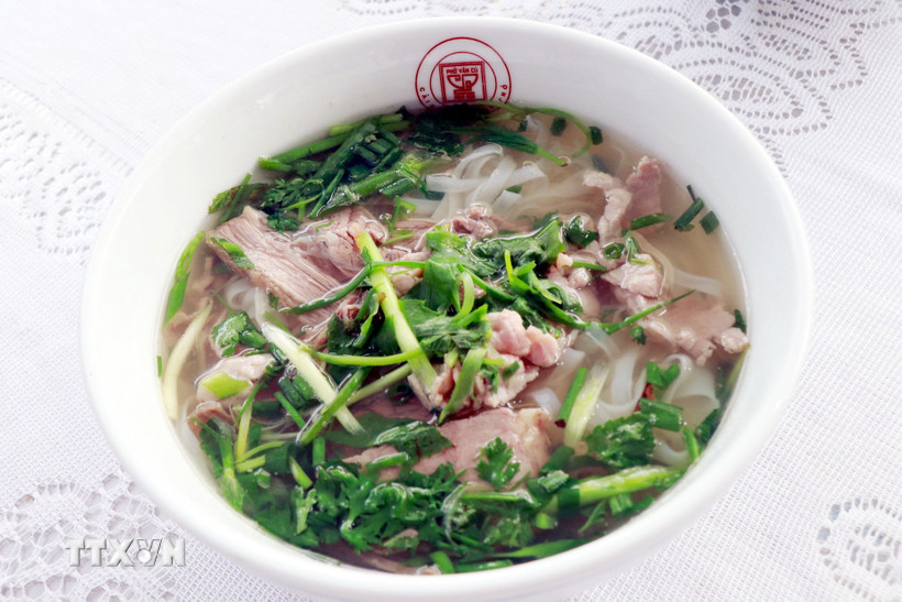 Phở - Di sản Văn hóa phi Vật thể của Quốc gia. (Ảnh: Nguyễn Lành/TTXVN)