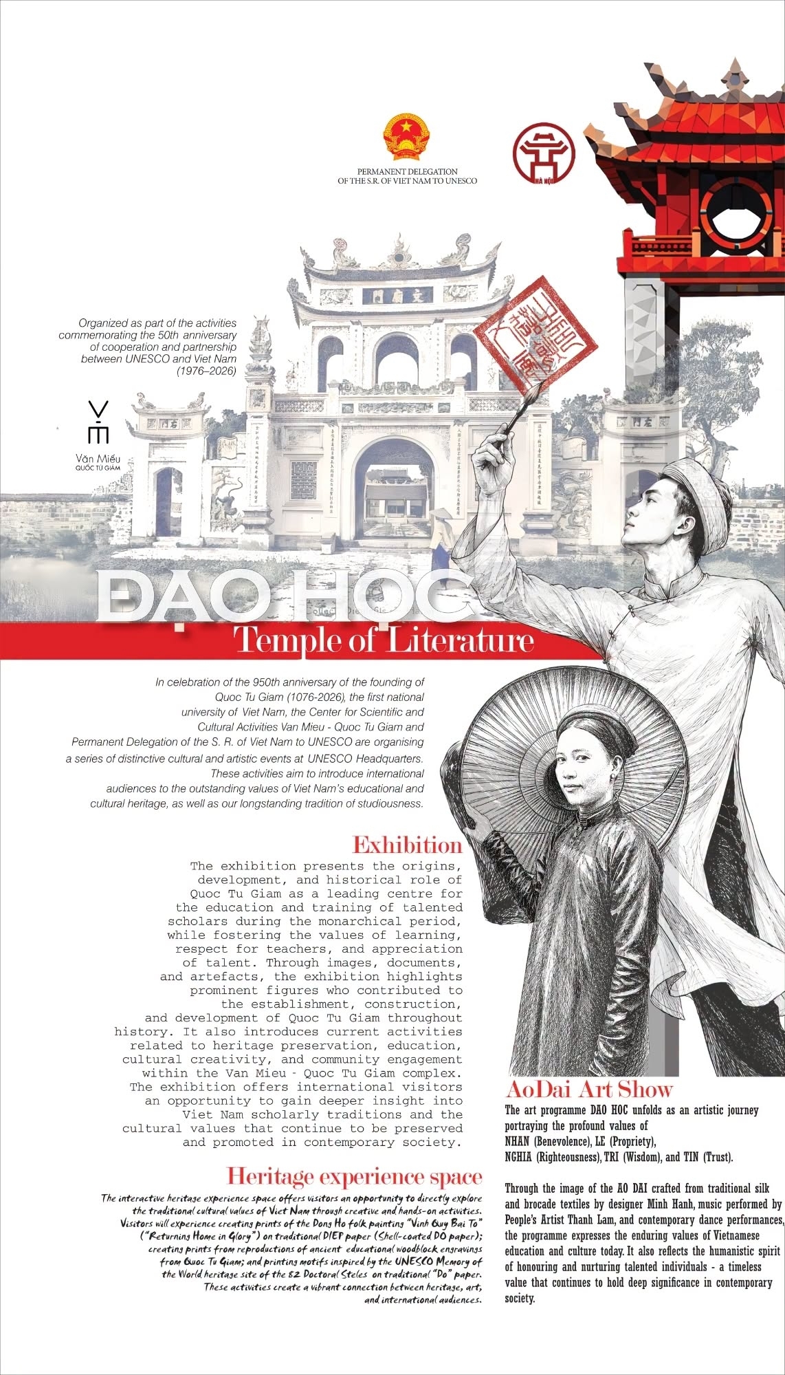 van mieu - quoc tu giam mang di san dao hoc viet nam toi unesco va nuoc phap hinh anh 1
