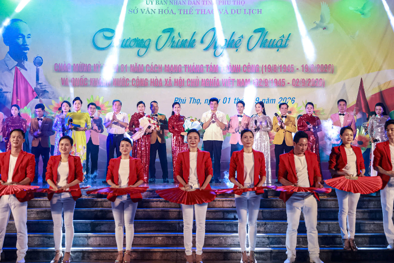 Phú Thọ tổ chức chương trình nghệ thuật chào mừng 81 năm Cách mạng Tháng Tám và Quốc khánh 2/9