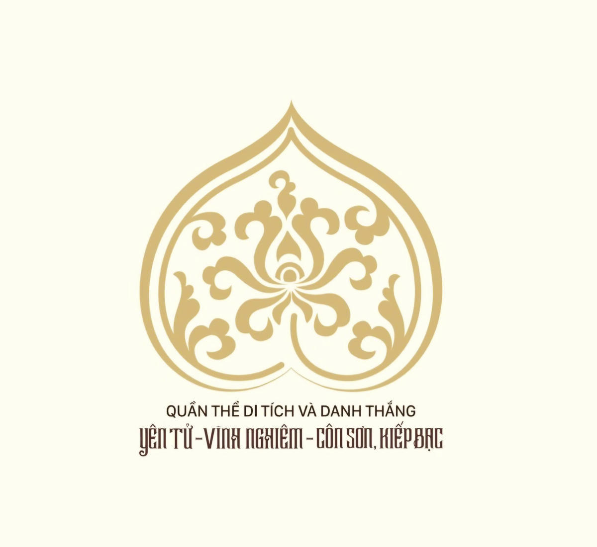 Hình ảnh bộ nhận diện thương hiệu Di sản thế giới Quần thể di tích và danh thắng Yên tử - Vĩnh Nghiêm- Côn Sơn - Kiếp Bạc. Ảnh: PT.
