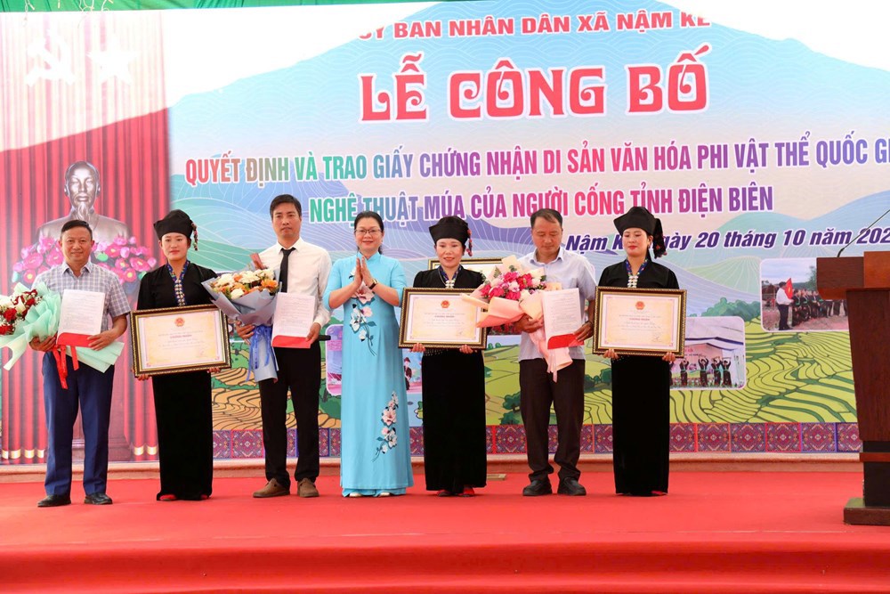 Nghệ thuật múa của người Cống trở thành Di sản văn hóa phi vật thể quốc gia - ảnh 1