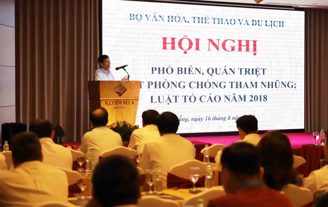 Hội nghị phổ biến, triển khai Luật Phòng, chống tham nhũng và luật tố cáo năm 2018 - Ảnh 1.