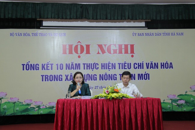 Tổng kết 10 năm thực hiện tiêu chí văn hóa trong xây dựng nông thôn mới - Ảnh 2.