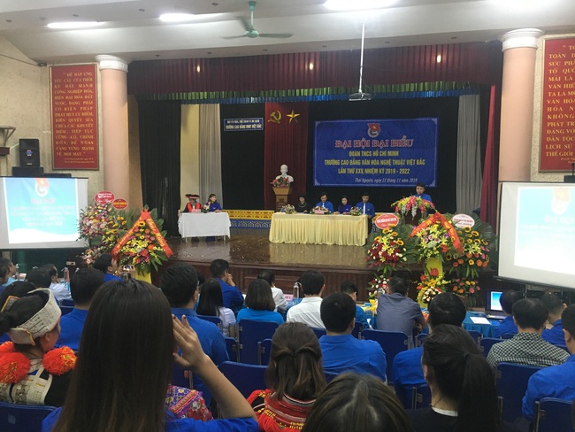 Đại hội đại biểu Đoàn TNCS Hồ Chí Minh trường CĐ Văn hóa Nghệ thuật Việt Bắc lần thứ XXV, nhiệm kỳ 2019 - 2022 - Ảnh 1.