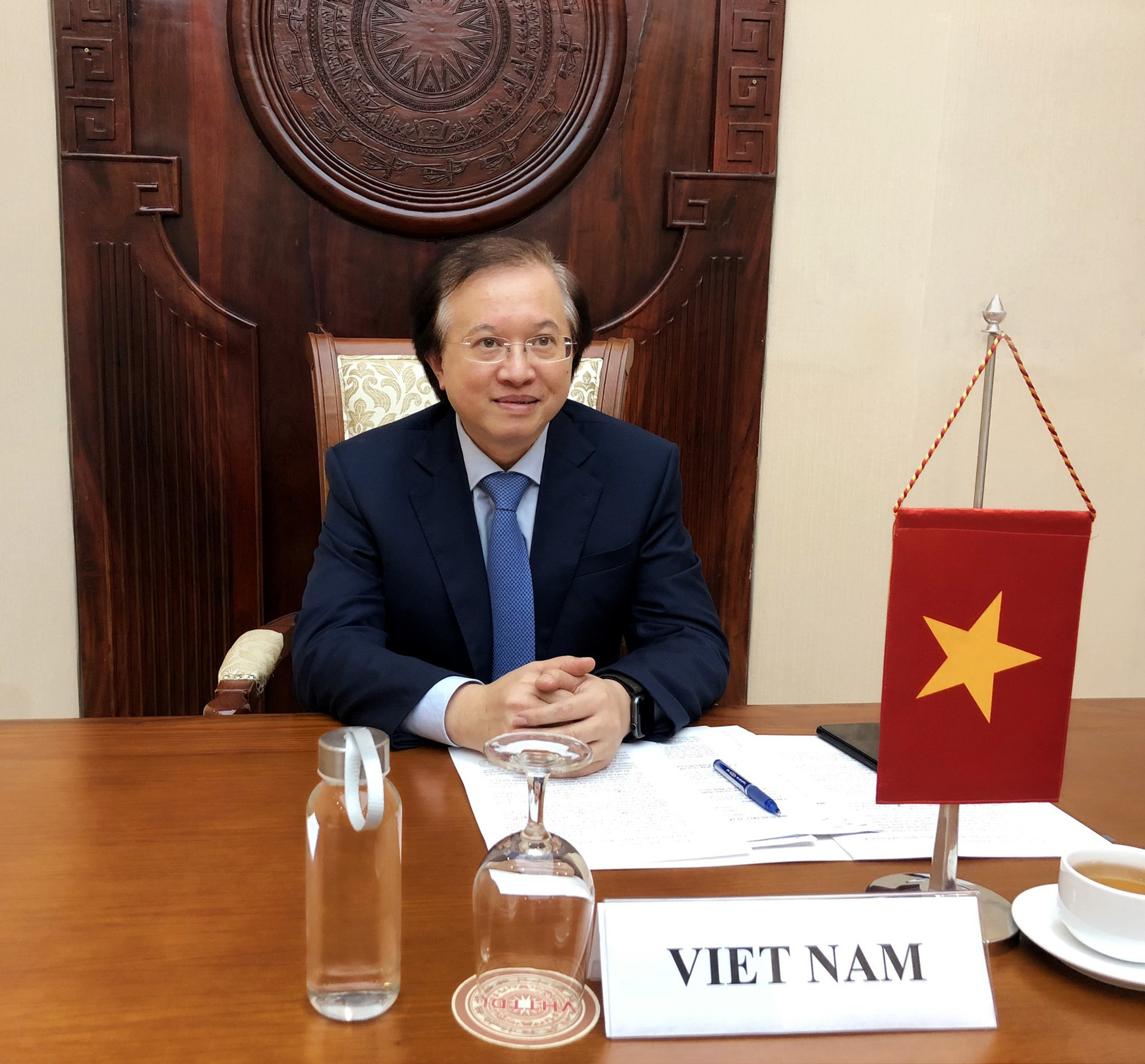 Hội nghị trực tuyến Bộ trưởng Văn hoá UNESCO - Ảnh 1.