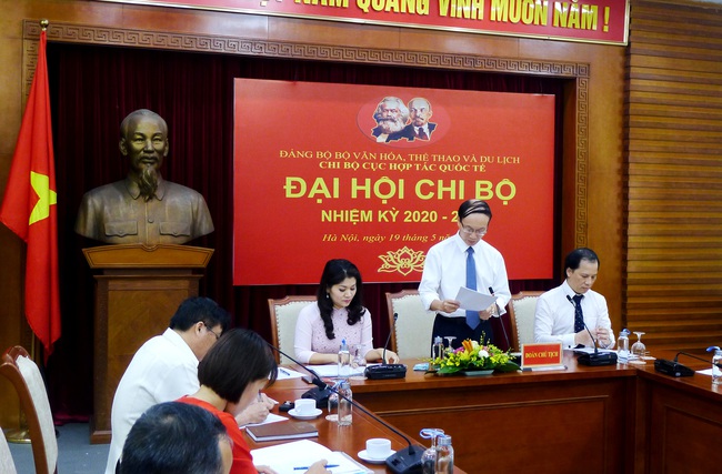 Chi bộ Cục Hợp tác quốc tế tổ chức Đại hội Chi bộ nhiệm kỳ 2020- 2025 - Ảnh 1.