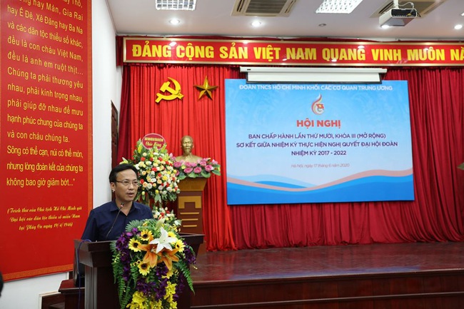 Đoàn Khối các cơ quan Trung ương tổ chức hội nghị sơ kết giữa nhiệm kỳ - Ảnh 1.