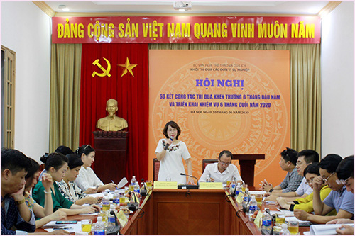 Khối thi đua các đơn vị sự nghiệp: Sơ kết công tác 6 tháng đầu năm 2020 - Ảnh 1.