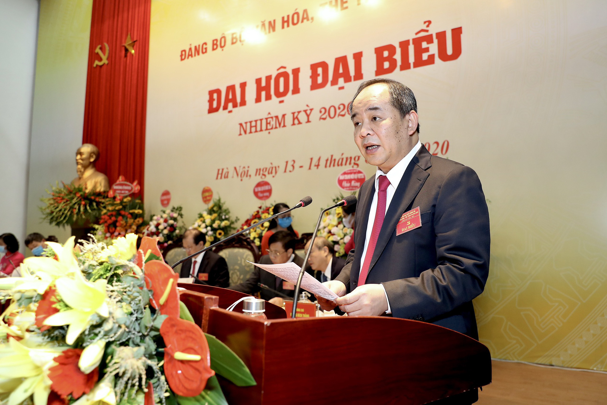 Khai mạc Đại hội đại biểu Đảng bộ Bộ Văn hóa, Thể thao và Du lịch nhiệm kỳ 2020 - 2025 - Ảnh 3.