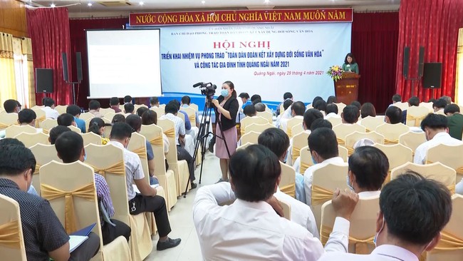 Quảng Ngãi: Triển khai phong trào "Toàn dân đoàn kết xây dựng đời sống văn hóa" năm 2021 - Ảnh 1.