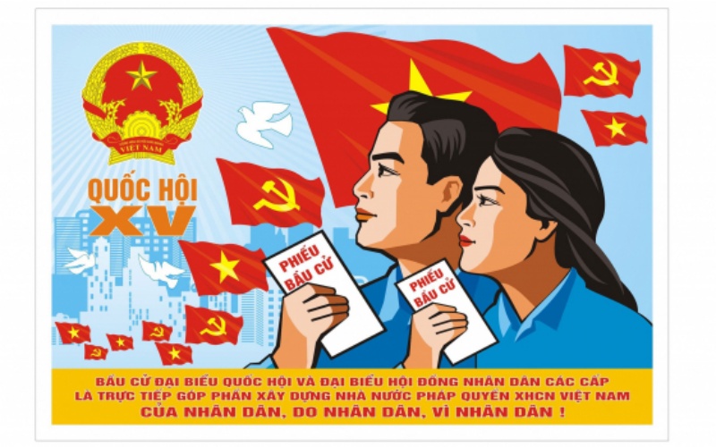 Thái Bình trao giải sáng tác tranh cổ động tuyên truyền bầu cử - Ảnh 1.