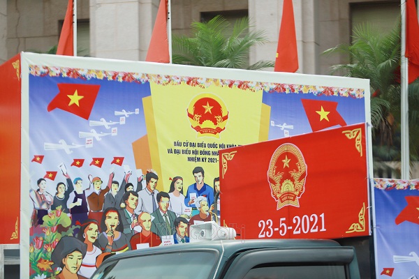 Hà Nội: Tuyên truyền lưu động về bầu cử và văn hóa ứng xử - Ảnh 3.