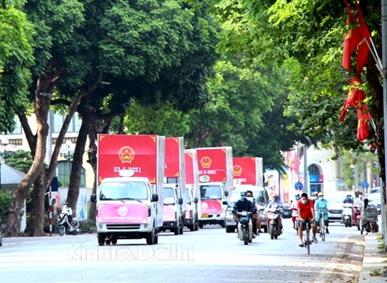Hà Nội: Tuyên truyền lưu động về bầu cử và văn hóa ứng xử - Ảnh 4.