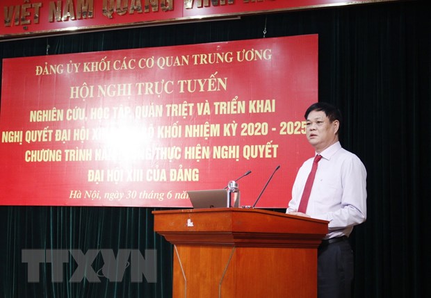 Đảng bộ Khối các cơ quan Trung ương quán triệt và triển khai Nghị quyết Đại hội XIII của Đảng - Ảnh 1.