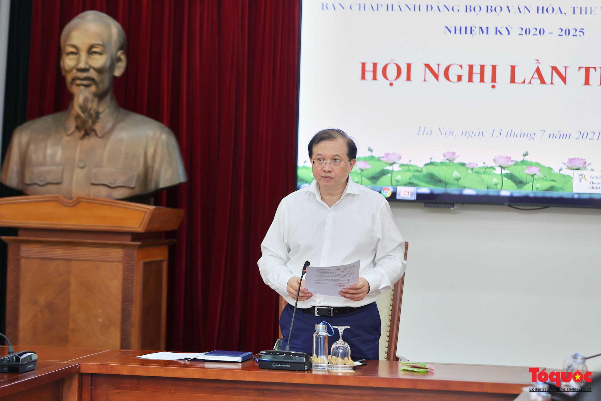 Hội nghị Ban chấp hành Đảng bộ Bộ VHTTDL lần thứ 5 - Ảnh 1.