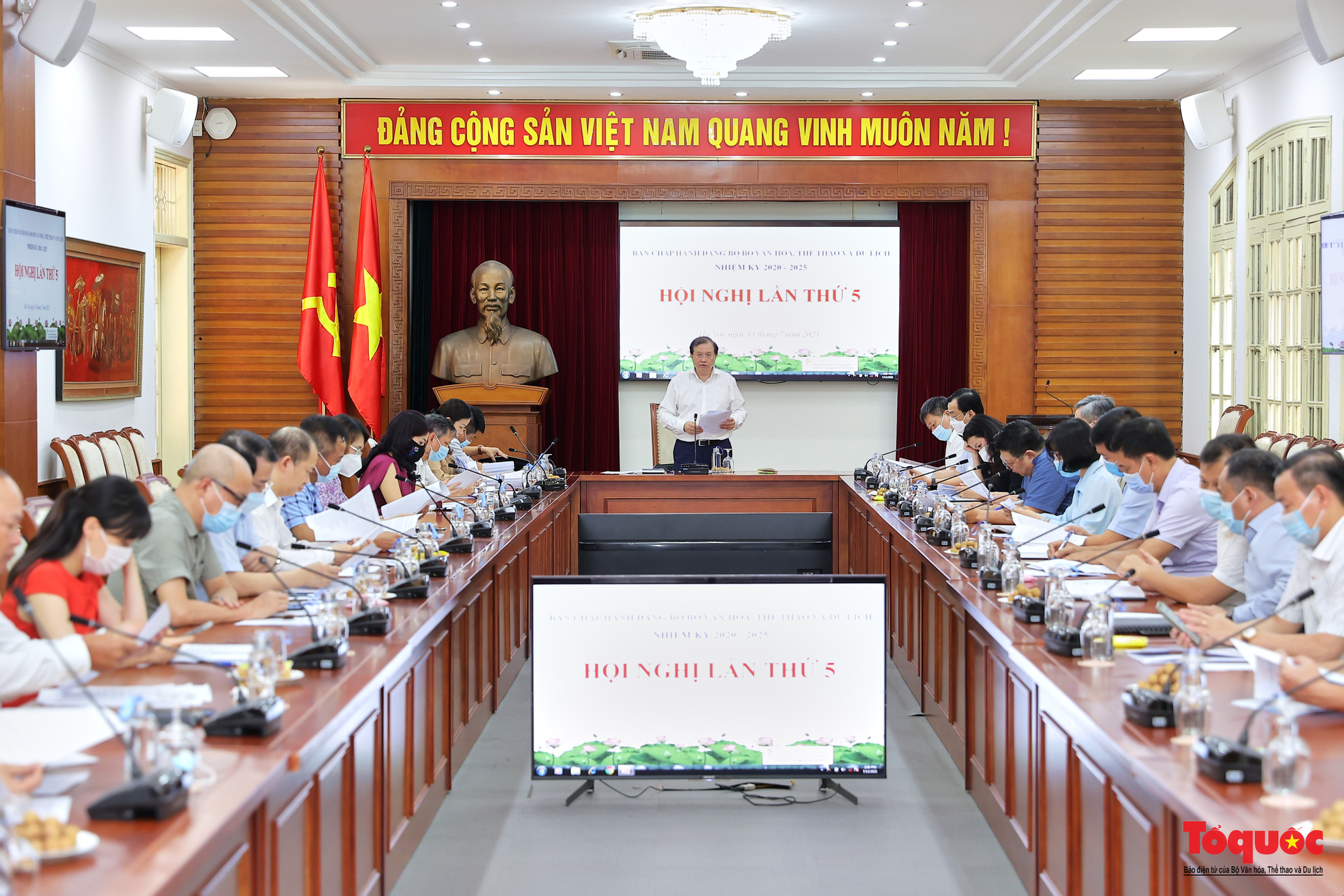 Hội nghị Ban chấp hành Đảng bộ Bộ VHTTDL lần thứ 5 - Ảnh 2.