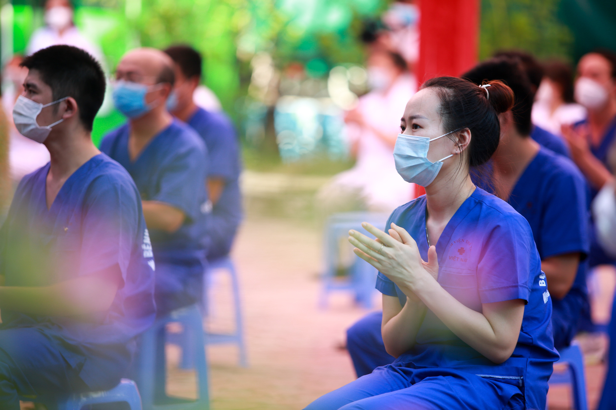 Bệnh viên Thể thao Việt Nam xuất quân tăng cường lực lượng vào miền Nam chống dịch - Ảnh 5.