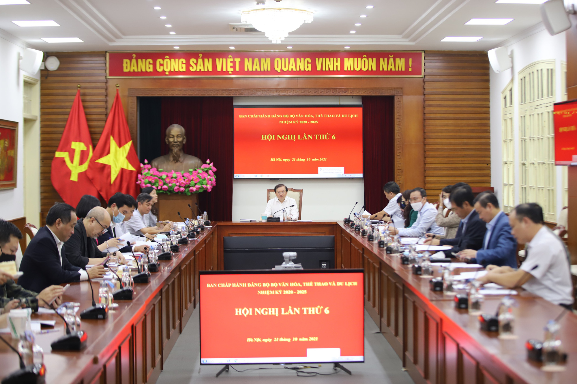 Hội nghị Ban chấp hành Đảng bộ Bộ VHTTDL lần thứ 6 - Ảnh 3.