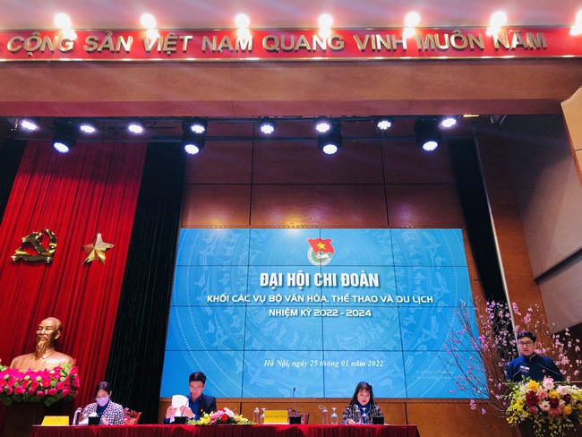 Đại hội điểm chi Đoàn khối các Vụ Bộ Văn hoá, Thể thao và Du lịch nhiệm kỳ 2022 - 2024 - Ảnh 1.