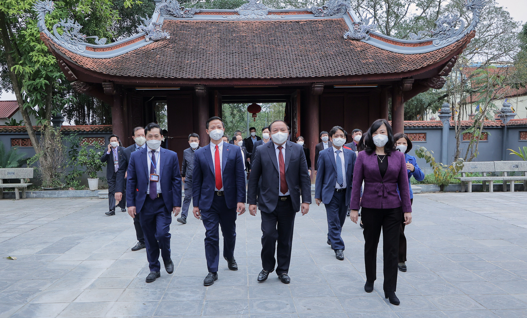 Hình ảnh Bộ trưởng Nguyễn Văn Hùng tham quan, khảo sát một số di tích văn hóa tại tỉnh Bắc Ninh - Ảnh 8.