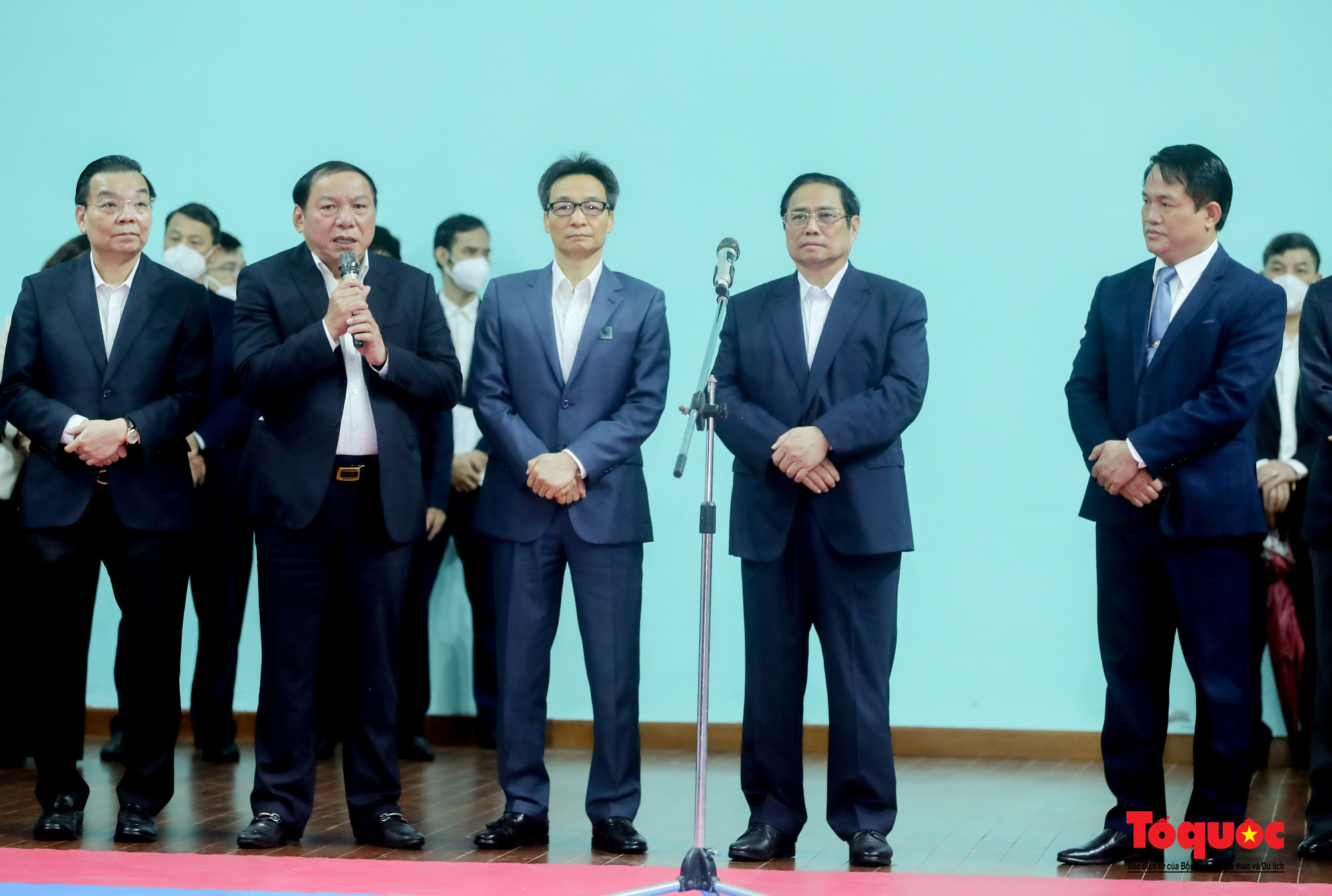 Thủ tướng thăm và động viên đoàn thể thao Việt Nam chuẩn bị SEA Games 31 - Ảnh 15.