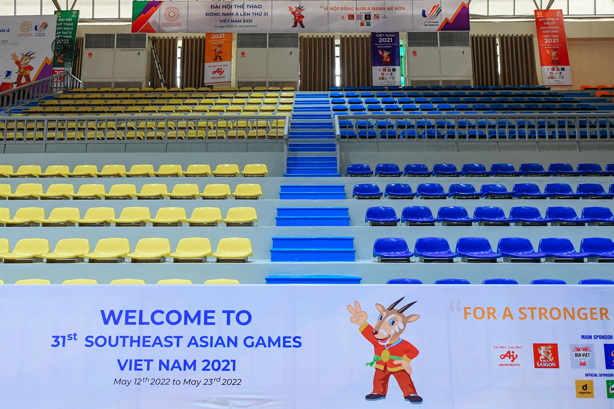 Toàn cảnh nhà thi đấu Thanh Trì, "thánh địa" dành cho người hâm mộ bóng rổ tại SEA Games 31 - Ảnh 4.
