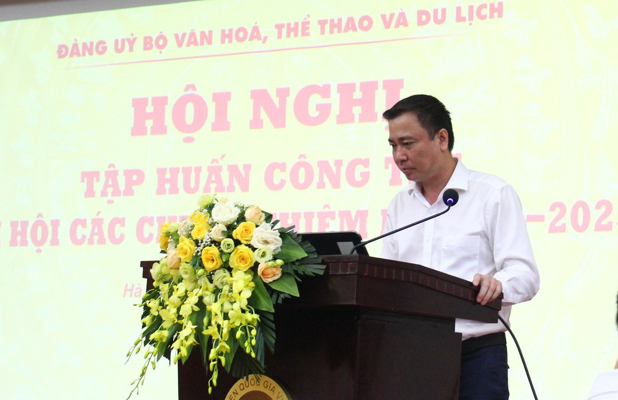 Đảng ủy Bộ VHTTDL tổ chức Hội nghị tập huấn công tác đại hội các chi bộ nhiệm kỳ 2022 - 2025 - Ảnh 2.