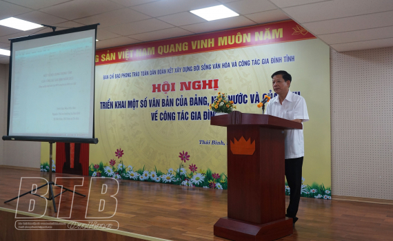 Thái Bình: Triển khai một số văn bản của Đảng, Nhà nước, của tỉnh về công tác gia đình - Ảnh 1.