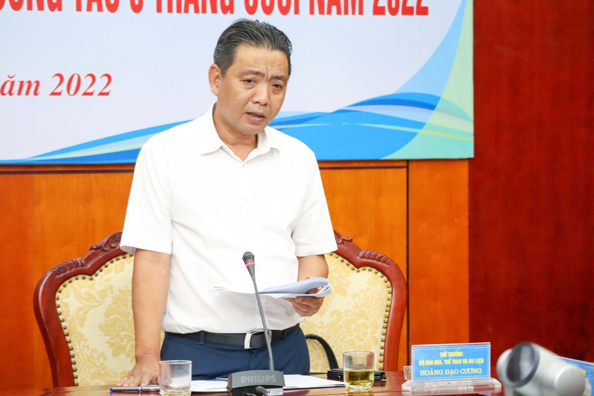  Thứ trưởng Hoàng Đạo Cương: Dù khó khăn thế nào ngành thể thao cũng cần cố gắng hoàn thành tốt nhiệm vụ - Ảnh 1.