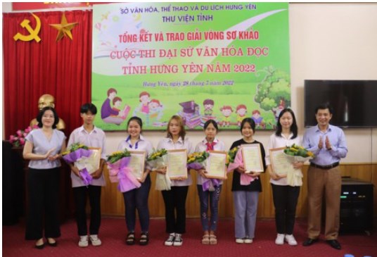 Trao giải Cuộc thi Đại sứ Văn hóa đọc Hưng Yên năm 2022 - Ảnh 1.
