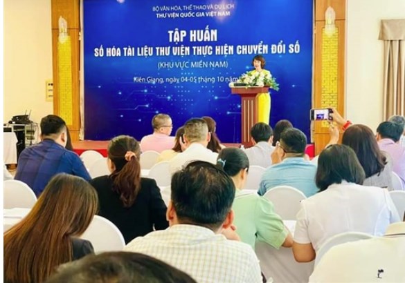 Tập huấn Số hóa tài liệu thư viện thực hiện chuyển đổi số tại Kiên Giang - Ảnh 1.