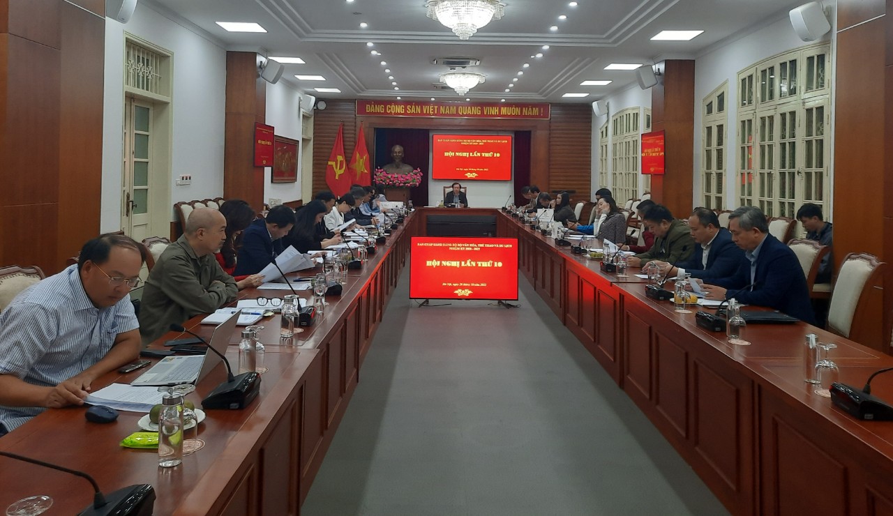 Hội nghị Ban chấp hành Đảng bộ Bộ VHTTDL lần thứ X: Công tác tư tưởng phải được đặt lên hàng đầu - Ảnh 2.