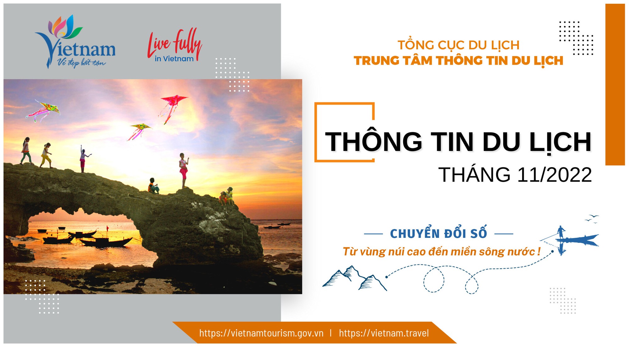 Ra mắt tài liệu Thông tin du lịch tháng 11/2022: Chuyển đổi số từ vùng núi cao đến miền sông nước - Ảnh 1.