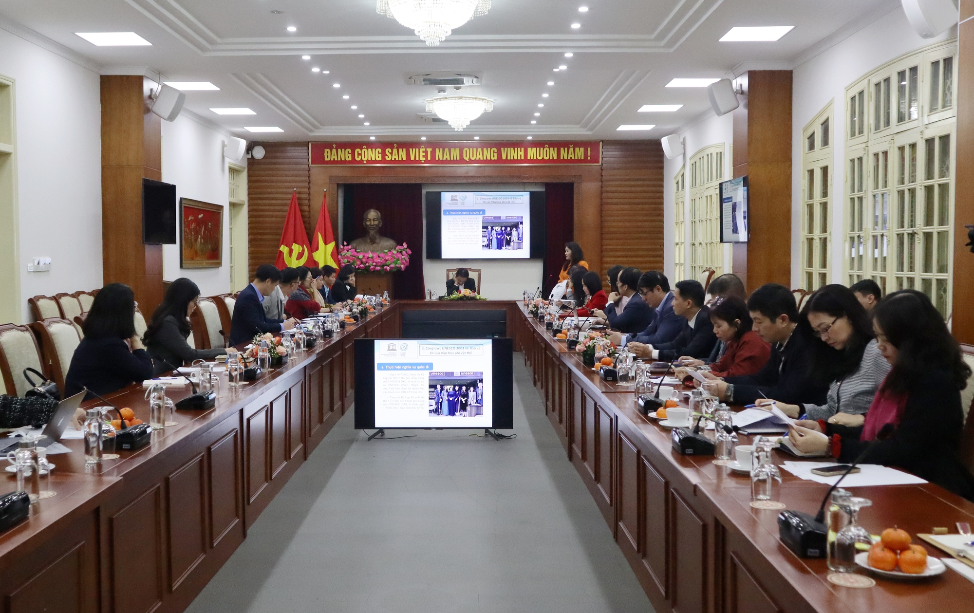 Tiểu ban Văn hóa (Bộ Văn hóa, Thể thao và Du lịch) tổ chức Phiên họp tổng kết công tác năm 2022, phương hướng nhiệm vụ năm 2023 - Ảnh 3.