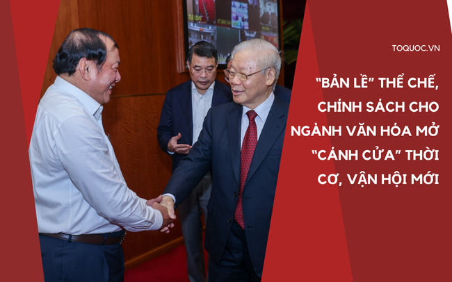 “Bản lề” thể chế, chính sách cho ngành Văn hóa mở “cánh cửa” thời cơ, vận hội mới - Ảnh 1.