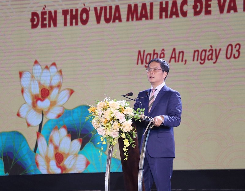 Nghệ An đón nhận Bằng xếp hạng di tích quốc gia đặc biệt Đền thờ Mai Hắc Đế  - Ảnh 2.